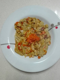 Una foto de Pasta fresca de calabaza con zanahoria