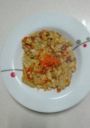 Foto principal de Pasta fresca de calabaza con zanahoria