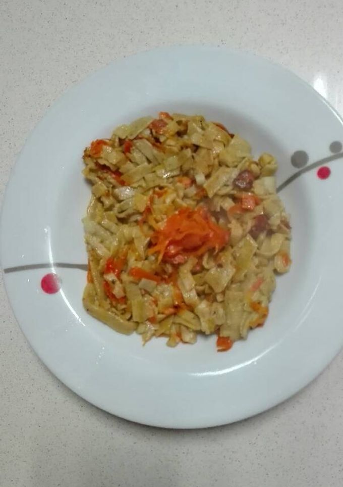 Una foto de Pasta fresca de calabaza con zanahoria