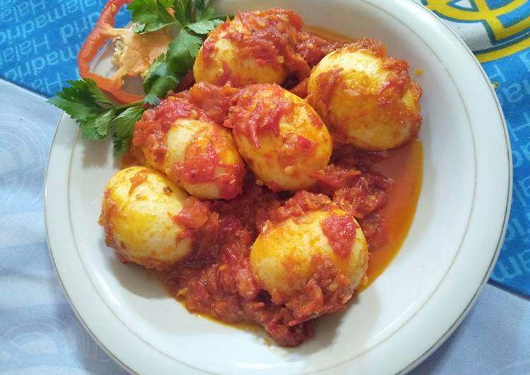 Resep Balado telur ayam, Lezat Sekali