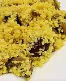 Couscous com mix de cogumelos