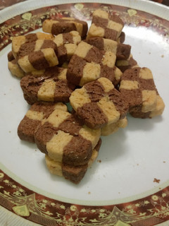 A picture of Checkerboad cookies.
