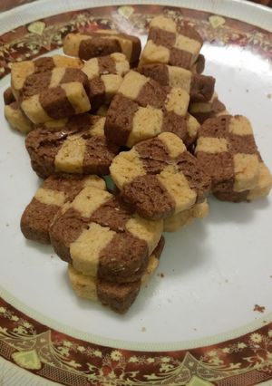 A picture of Checkerboad cookies.