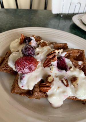 Una foto de Cacao waffle fit