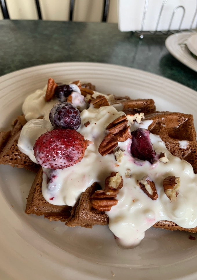 Una foto de Cacao waffle fit