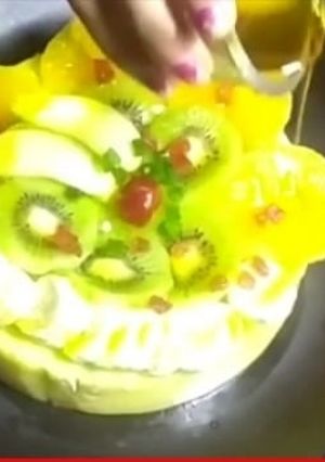 फ्रूट कस्टर्ड पुडिंग (fruit custard pudding recipe in Hindi) रेसिपी मुख्य फोटो