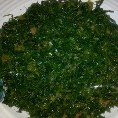 A picture of Fried kales.