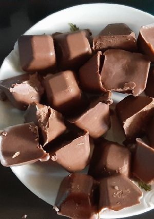 A picture of Homemade chocolate.