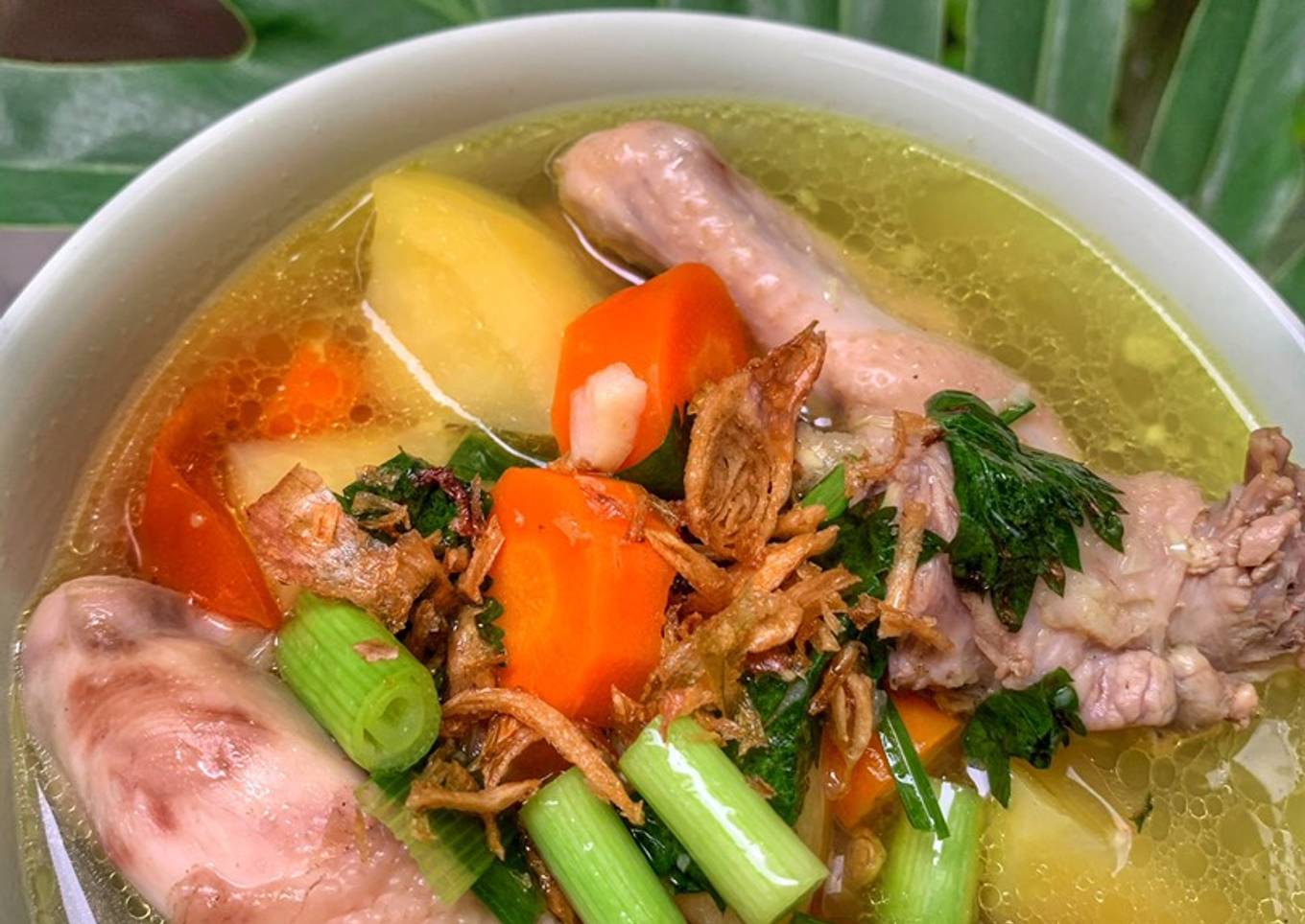 Sop ayam kampung gurih