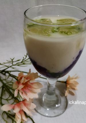 Foto resep Ube Creamy Matcha Iced