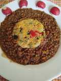 Lentejas con cuscús de verduras