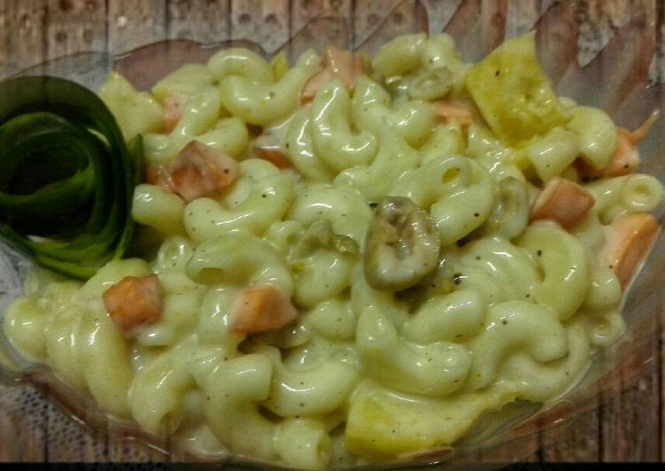 Step-by-Step Guide to Prepare Super Quick Homemade Macroni Milky Salad