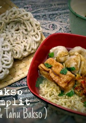Foto resep Bakso Komplit (Bakso Ayam) Non keto