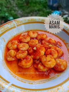 Foto resep Udang Saus Asam Manis
