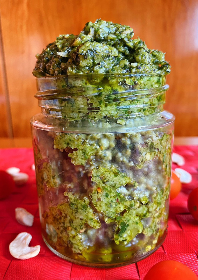 Una foto de Pesto de anacardos