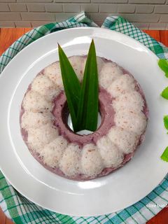 Foto resep Kue putu ayu ubi ungu