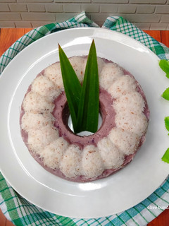 Foto resep Kue putu ayu ubi ungu