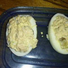 A picture of Tuna Salad Deviled Eggs.