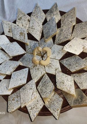 A picture of Kaju Katli Recipe.