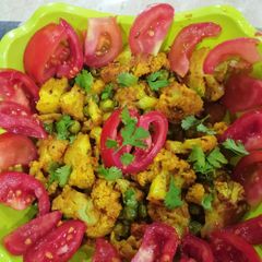 A picture of Cauliflower pea veg.