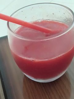 صورة لوصفة عصير الفراولة 🍓🍓🍓