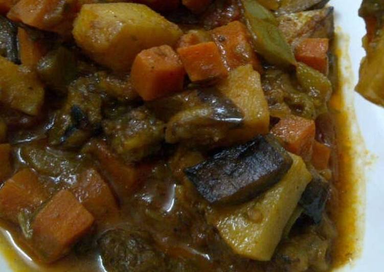 ايدام باذنجان بالبطاطس