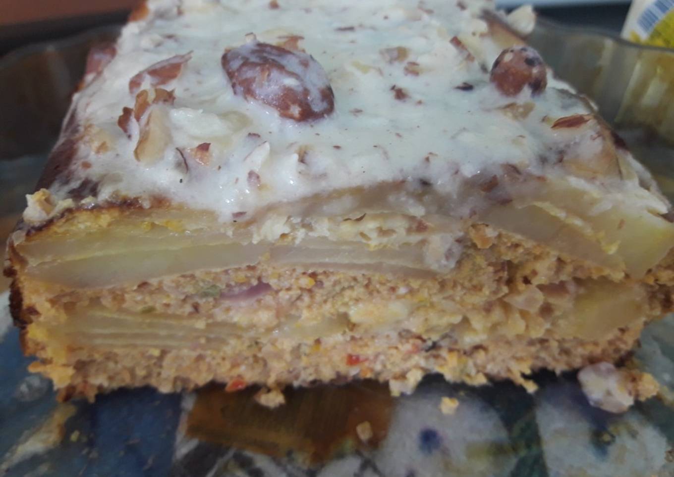 Crumble de papa y verduras