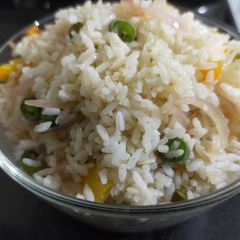 Vegetables Fried Rice No Soya sauce A picture of Vegetables Fried Rice No Soya sauce.