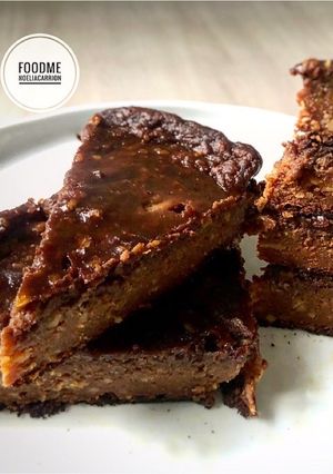 Una foto de 🌿Tarta vegana de calabaza, avellanas y chocolate 🌿