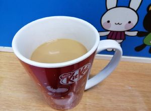 Gambar Kopi susu panas