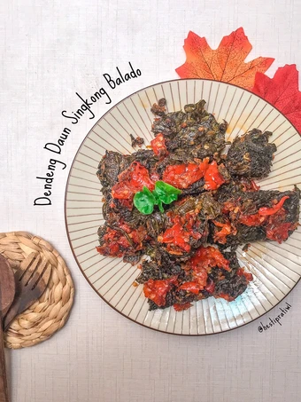 Langkah Mudah untuk Menyiapkan Resep Dendeng Daun Singkong Balado yang Uenak Anti Ribet, Mantap Sekali