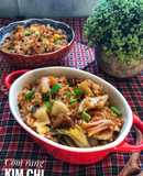 Cơm rang trứng và kim chi