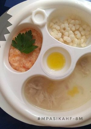 Foto resep MpASI 8m -Nasi Tomat Ayam Kuah Jahe
