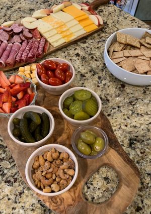 A picture of Two Charcuterie Boards.