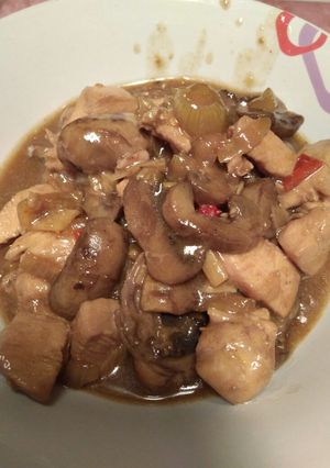 Foto resep Chicken mushroom teriyaki
