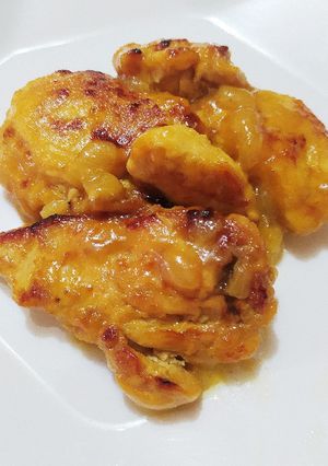 Una foto de Pollo Miel Mostaza en Sartén, Air fryer o Horno