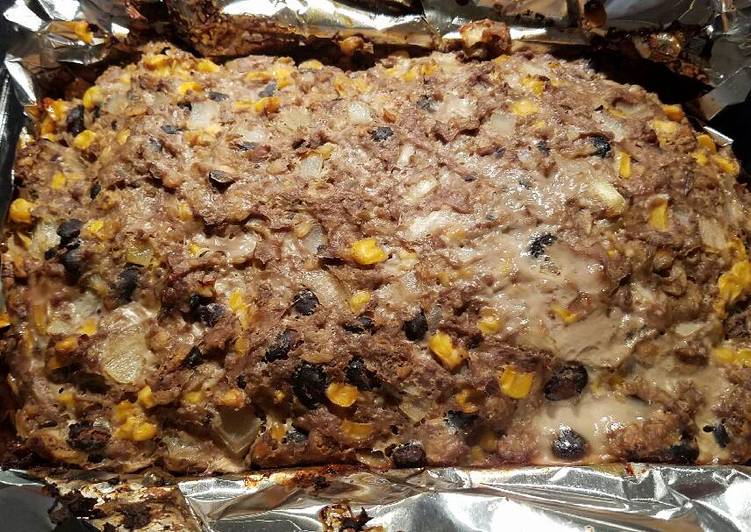 Simple Way to Make Perfect Gluten-Free Black Bean + Turkey Meatloaf