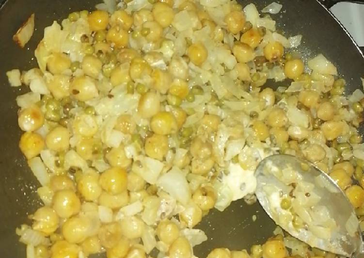 Garbanzo con poroto mung