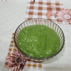 Coriander chutney A picture of Coriander chutney.