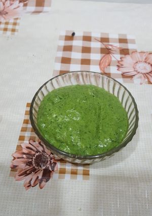 A picture of Coriander chutney.