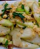 Củ niễng xào trứng