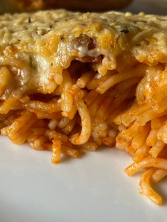 Una foto de Pastel de espaguetis