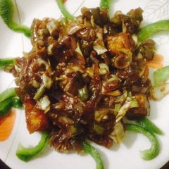 A picture of Chilli cheese paneer chilli.