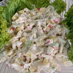 A picture of Russian salad.