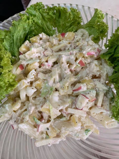 A picture of Russian salad.