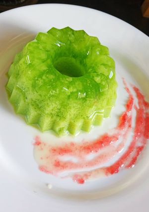 Foto resep Puding Pandan Telur Rumahan