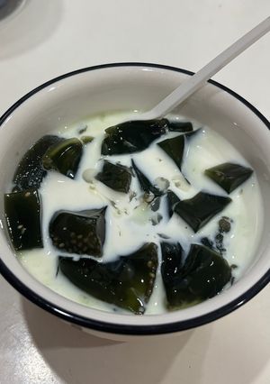 Hình của món Sương sâm sữa tươi hạt chia lowcab.