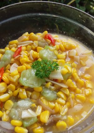 Foto resep Soup Jagung Oyong Simple