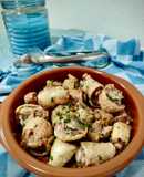 Rabo de cerdo frito en airfryer