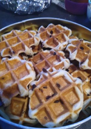 Une photo de Gaufre de liège aux pépite de chocolat